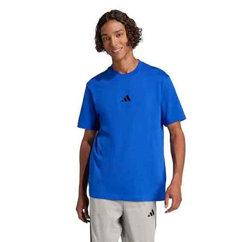 adidas Sportswear T-Shirt M SL SJ T blau S (44/46) - Sportliches T-Shirt aus 100% Baumwolle, ideal für Läufer, in Royal Blue, mit angenehm geradem Schnitt für hohen Tragekomfort.