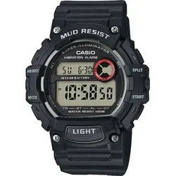 Casio Collection Digital Armbanduhr TRT-110H-1AVEF Vibrationsalarm - Schwarz