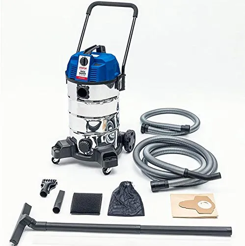 OSAGA Saugofant Teichschlammsauger 35L - 1400W - Reinigungsgerät für Gartenteiche mit 35L Edelstahlbehälter und 1400W Leistung. Ideal für kleine bis mittelgroße Teiche, inklusive praktischen Zubehör für einfachen Transport und effektive Reinigung.