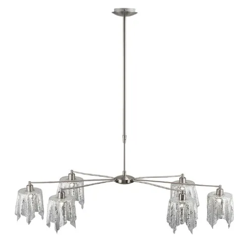 EGLO SCIDO Kronleuchter 6L GS – Eleganter Lichtspender - Moderner 6-armiger Kronleuchter aus hochwertigem Material, perfekt für stilvolle Wohnräume. Schafft eine einladende Atmosphäre und setzt elegante Akzente.