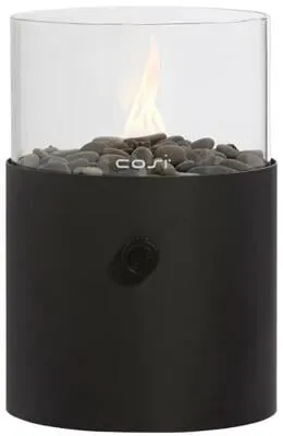 Cosi Fires Cosiscoop Gaslaterne XL, schwarz - Laterne mit einzigartigem Design, ideal für stimmungsvolle Abende im Freien und bietet eine angenehme Wärme.