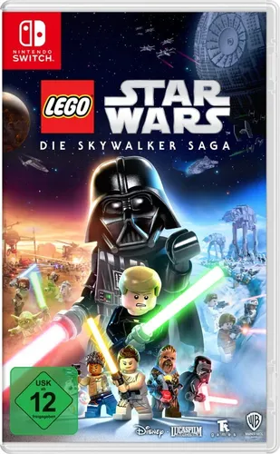 Lego Star Wars Die Skywalker Saga - Switch-Modul [EU Version] - PC- & Videospiele: Erlebe die gesamte Skywalker-Saga mit LEGO-Humor, erkunde legendäre Schauplätze und spiele Hunderte von Charakteren in einem familienfreundlichen Abenteuer!