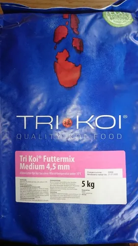 Tri Koi Futtermix kalt - Koifutter für die kalte Jahreszeit - 4,5 mm - 5 kg