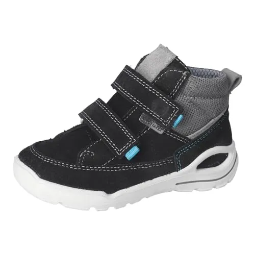 RICOSTA Jungen Stiefel Skip - Wasserdichte Kinder Boots mit Klettverschluss, ideal für Abenteuer im Freien. Hergestellt aus hochwertigem Leder/Textil und 100% wind- und wasserfest dank RicostaTEX.