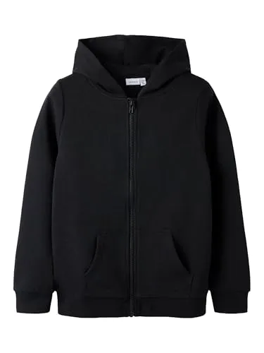 NAME IT Sweatshirt mit Kapuze und Reißverschluss Black 134-140