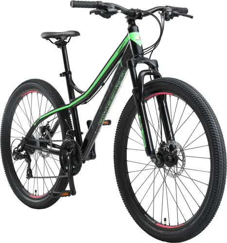 BIKESTAR Hardtail Aluminium Mountainbike 27.5 Zoll - Mountainbike mit 21 Gang Shimano Schaltung und stabiler Aluminiumrahmen für Sicherheit und Komfort, ideal für Erwachsene und Jugendliche ab 160 cm. Perfekt für Schule, Arbeit oder Abenteuer am Berg.