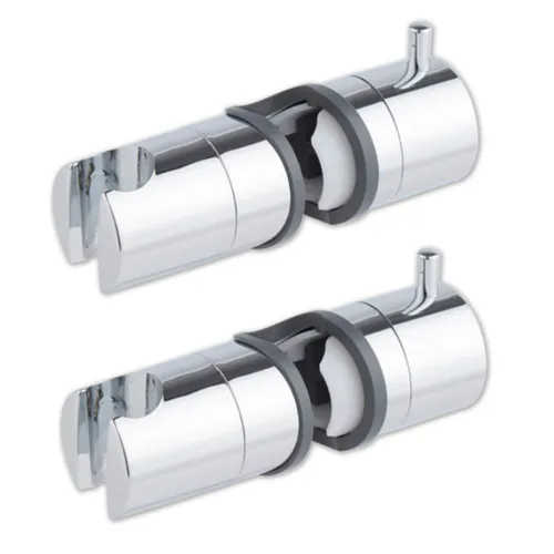2x Duschkopfhalter Duschstange Verstellbar Brausehalter Duschkopf Halterung