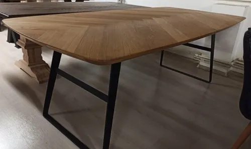 Produktbild Casa Padrino Luxus Esstisch Braun / Schwarz