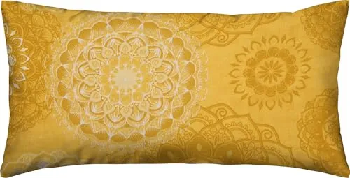 Erwin Müller Kissenbezug, Kissenhülle Flanell in gelb von Erwin Müller