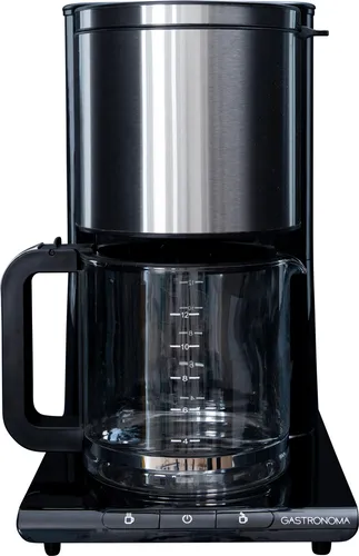 GASTRONOMA Filterkaffeemaschine 1050W - Kaffeemaschine mit 1,5 Liter Fassungsvermögen für 2-12 Tassen, ausgestattet mit Abschaltautomatik und Tropfstoppfunktion für müheloses Kaffeekochen.