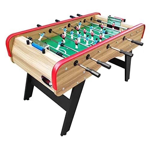 Happy Garden Tischfußball 140cm mit 4 Bällen, Tischfußball von 2 bis 4 Spielern