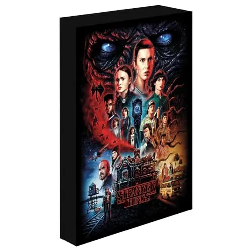 Pyramid International Stranger Things Leuchtende Leinwand, groß, 30 x 40 cm, offizielles Lizenzprodukt