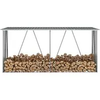 Produktbild vidaXL Kaminholzregal aus Stahl 330x84x152cm