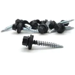 adunox Blechschraube Trapezblechschrauben hell verzinkt Bohrspitze SW8, (100 St) 4.8 mm x 50 mm