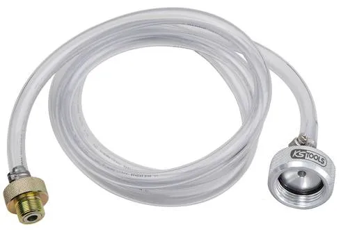 KS Tools CVT Getriebeöl-Befüllschlauch für VAG - Praktischer Befüllschlauch für stufenlose Getriebe. Mit Rücklaufventil für sauberes Nachfüllen und präzise Dosierung. Ideal für Audi, Seat, Škoda und Volkswagen.
