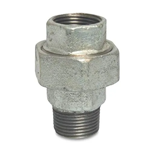 Gewindefitting Temperguss Verschraubung Typ Flach 1