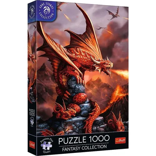 Puzzle 1000 elements Premium Fire Dragon Anne Stokes Trefl 5900511109009