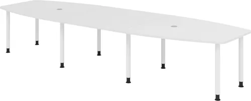 bümö Konferenztisch groß KT40 in weiß von Bümö