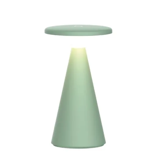 Luxus Europe Tischlampe Zakynthos Altgrün – Kabellose Outdoor-Tischlampe