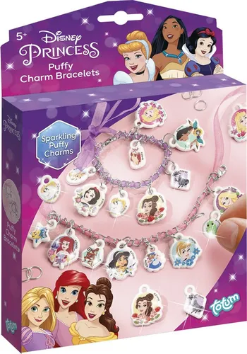 Totum Princess Schmuckbastelset: Charm Armbänder basteln mit Motiven der Prinzes