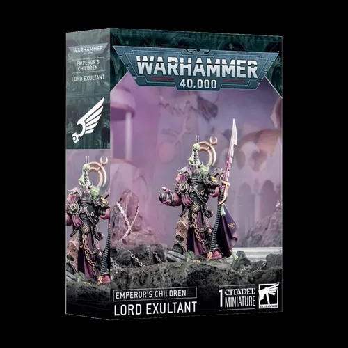 Warhammer 40.000 - Emperors Children Lord Exultant - 40K Miniaturen, mehrteiliger Bausatz für einen flexiblen Anführer mit verschiedenen Waffenoptionen - perfekt für deine Emperor's Children Armeen!