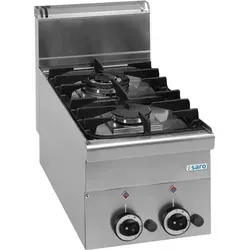 SARO Gasherd G2S6, 2 Brenner, Auftisch, 600 Line