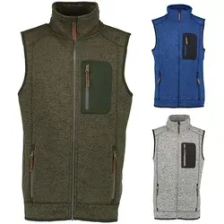 German Wear Fleeceweste OP9 Weste Jagd Winter Weste Fleeceweste Strickfleece Sweatweste grün 62/5XL