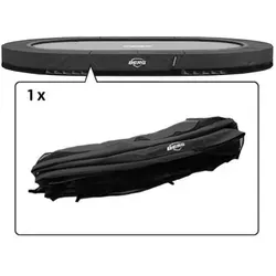 BERG Trampolin-Randabdeckung 350 cm oval grau - Grand Champion InGround - Hochwertige Ersatz-Randabdeckung für 350 cm ovale Trampoline. Schützt die Federn und sorgt für mehr Sicherheit beim Spielen.