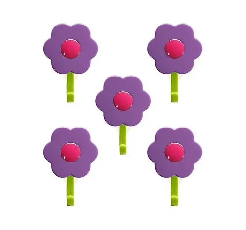 Kochblume Wandhaken Blumenhaken S in lila von Kochblume