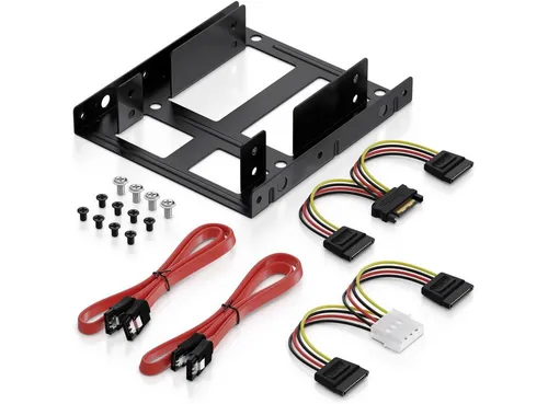 deleyCON Festplatten-Einbaurahmen deleyCON Einbaurahmen SET für 2x 2,5