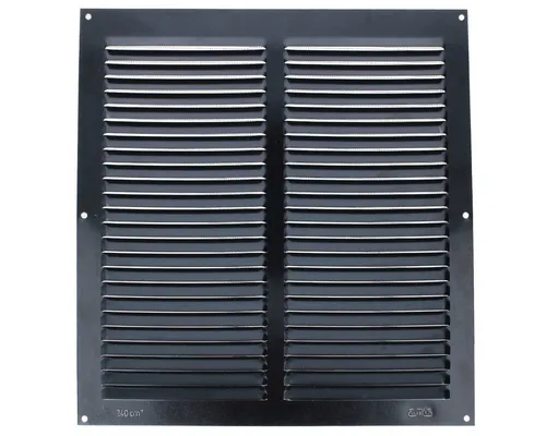 MS Beschläge Lüftungsgitter Alu-Insektenschutzgitter Schwarz Zu- Abluftgitter