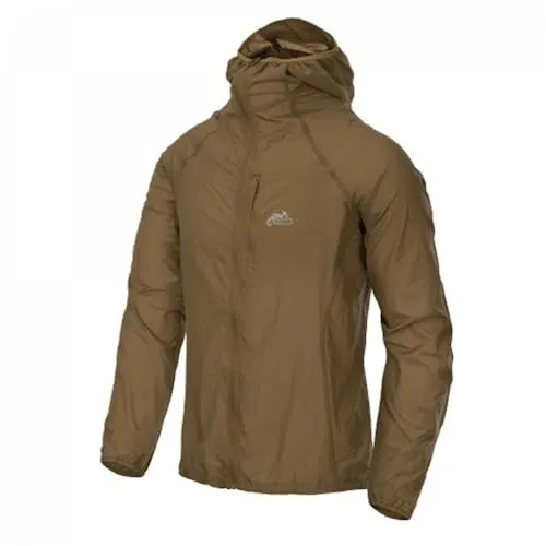 Helikon-Tex TRAMONTANE Wind Jacket - Coyote - Funktionsjacke, ultraleicht (ca. 120 g) und kompakt in der Selfpack-Tasche, ideal für Outdoor-Aktivitäten.