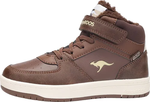 KangaROOS K-CP Bound Mid EV High-Top Kinder Unisex Sneaker Warmfutter braun , Schuhgröße:33 EU