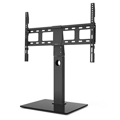 Hama 00220867 TV-Standfuß Schwenkbar für 32-65 Zoll Fernseher, stabiler Glas-Metall-Mix für flexibles TV-Viewing -