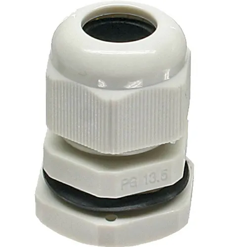 Produktbild InLine® 10 Stück Kabeldurchführung PG 29 Nylon IP68 18-25mm grau