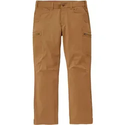 Carhartt Relaxed Tapered Mid Tier Textilhose - Hellbraun - W42/L34 - Langlebige Motorradhose mit Rugged FlexTM für optimale Bewegungsfreiheit. Mit wasserabweisender DWR-Technologie und mehreren praktischen Taschen, ideal für den Alltag.