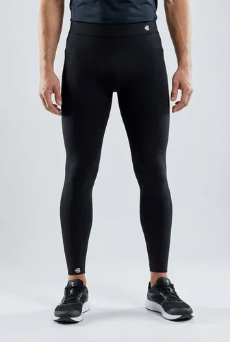 Bauerfeind Sports Herren Compression Tights Long schwarz - Fahrradbekleidung mit gezielter Kompression für optimale Muskelunterstützung, fördert die Durchblutung und reduziert Muskelvibrationen – ideal für Läufer und Ausdauersportler.