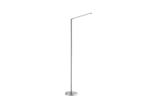 Licht-Erlebnisse Stehlampe RINDOR, LED fest integriert, Warmweiß, LED Metall mit Dimmer Touch Schalter 165,5 cm Stahl warmweiß 3000 K