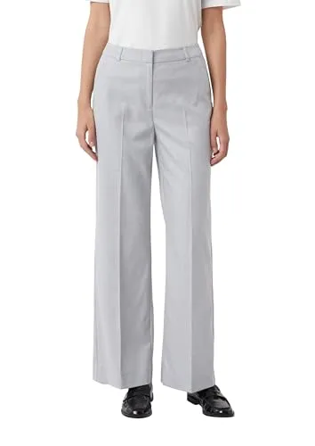 Comma Stoffhose mit Bügelfalte grau 34 in silber von comma,