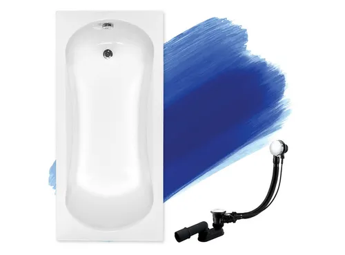 KOLMAN Badewanne Rechteck Aria 130x70 mit GRATIS Ablaufgarnitur & Füßen - Erleben Sie die luxuriöse Acryl-Badewanne ARIA, die Ihnen ein entspannendes Badeerlebnis bietet. Mit hochwertigem, pflegeleichtem Material und rutschfesten Eigenschaften sorgt sie für Sicherheit und Komfort in Ihrem Badezimmer.