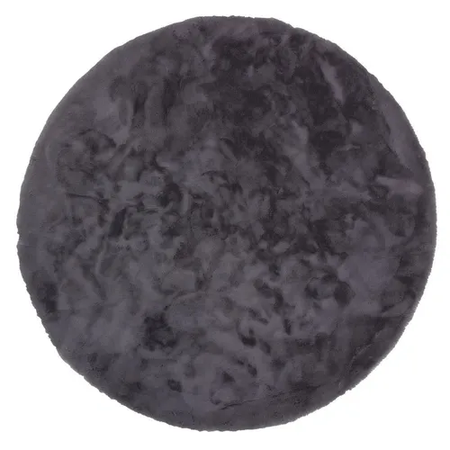 Schöner Wohnen Fellteppich Tender 6281/52 D180, Anthrazit - Teppiche, waschbarer und pflegeleichter Fellteppich in Anthrazit, ideal für Fußbodenheizungen, sorgt für ein modernes und gemütliches Ambiente.