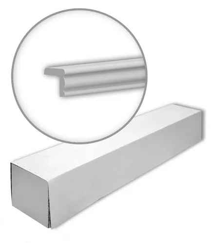 Profhome Sockelleiste 650239-box - 23 Stuckleisten für Kantenschutz - Hochwertige Kantenschutz-Profile aus extrudiertem Polystyrol, ideal für den Innenbereich. Leicht und stoßfest, perfekt für eine stabile und ästhetische Raumgestaltung. 46 m Gesamtumfang in einem Karton.