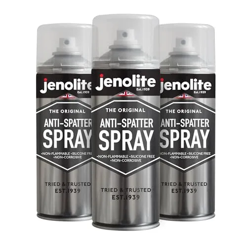 JENOLITE Schweißschutzspray Aerosol | NICHT ENTFLAMMBAR | 3x500ml | Oberflächenschutz - Verhindert das Anhaften von Schweißspritzern | Silikonfrei & Nicht Korrosiv