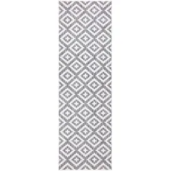 carpet city Outdoor-Teppich Grau 80x250 cm - Teppiche & Böden - Pflegeleichter, UV-beständiger Teppich für Balkon und Terrasse, schafft eine wohnliche Atmosphäre im Außenbereich.