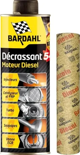 Bardahl Diesel Motorenreiniger 5 in 1 - Systemreiniger für Dieselmotoren - Motorreinigersprays, reinigt effizient Injektoren und DPF ohne Ausbau, reduziert Kraftstoffverbrauch und Abgase für bessere Leistung und TÜV-Einhaltung.