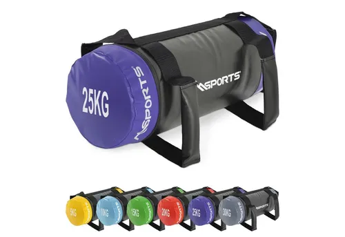 MSports® Gewichtssack Power Bag 5-30 kg - Gewichtssäcke für professionelles Functional Fitness Training, robustes Kunstleder, ideal für Studio und Zuhause, fördert Kraft, Ausdauer und Beweglichkeit.