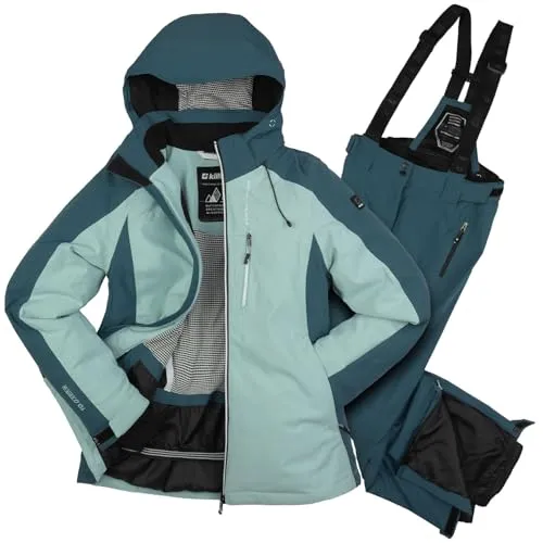 Killtec Damen Skianzug Größe 44 - Wasserdicht und Atmungsaktiv - Funktionaler 2-teiliger Skianzug von Killtec, ideal für kalte Tage. Mit 10.000 mm Wassersäule, verschweißten Nähten und praktischen Taschen für optimalen Komfort beim Skifahren.
