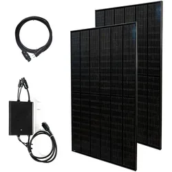 Priwatt Balkonkraftwerk 600 W Photovoltaikanlage Set mit 5 m Kabel