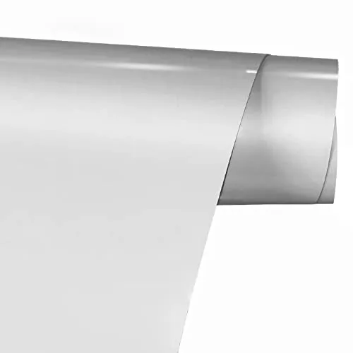 FORBELL Plotterfolie Textil, 30.5cm×3m Textil Bügeltransferfolie (Silber)