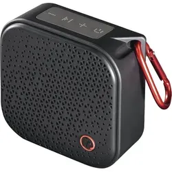 Hama Pocket 2.0 - Wasserdichter Bluetooth-Lautsprecher, Schwarz - Lautsprecher: Wasserdichter Bluetooth-Lautsprecher für perfekten Musikgenuss überall - ideal für Outdoor-Abenteuer mit 14 Stunden Spielzeit und integrierter Freisprecheinrichtung.